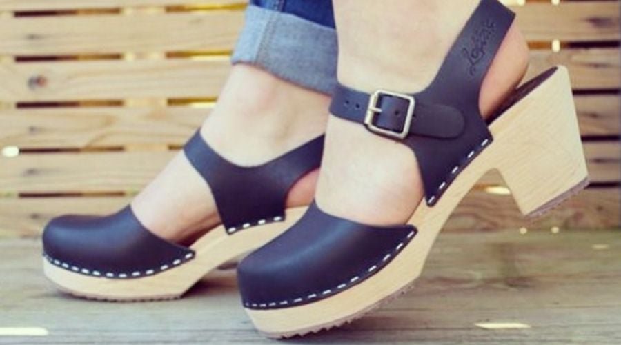 New Swedish Clogs Women Shoes Summer Women Shoes Leather Clogs