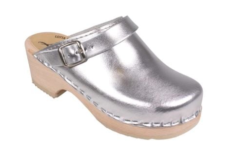 Little Lotta's Silver Clogs