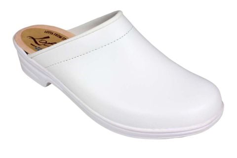 Classic white clogs for women with a soft sole by Lotta from Stockholm