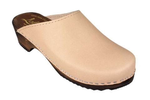 clogs shoes womens clogs in Palomino Leather with wooden brown clogs sole by Lotta from Stockholm