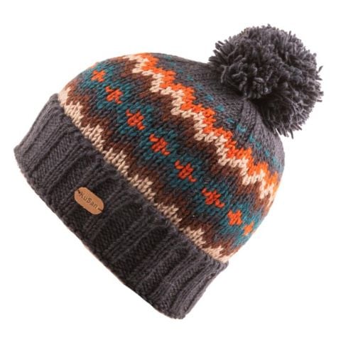 Kusan bobble hat in navy with turn up Lotta from Stockholm