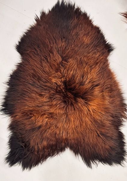 Sheepskin Rugs Icelandic Black Rusty large
