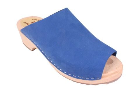 Wooden clogs for women open toes lazuli blue  by Lotta from Stockholm