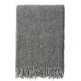 Klippan Shimmer Grey 100% Lambswool Blanket