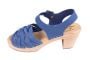Braided Clogs in Lazuli Blue Oiled Nubuck Leather