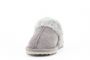Sheepskin Nancy Mule Slippers in Grey with Fur Trim