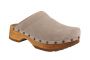 Sanita CHO Chunky Clogs in Beige Suede Seconds