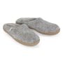 Egos Copenhagen Rubber Sole Men's Slippers Indoor Slip on in Natural Grey