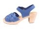 Braided Clogs in Lazuli Blue Oiled Nubuck Leather