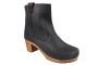 Lotta's Anna Clog Boot in Black Soft Oil Leather