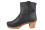 Lotta's Anna Clog Boot in Black Soft Oil Leather Seconds