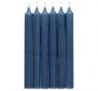 British Colour Standard- Mineral Blue Dinner Candles 6 per pack
