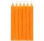 British Colour Standard- Tangerine Dinner Candles 6 per pack