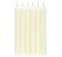 British Colour Standard- Pearl White Dinner Candles 6 per pack