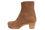 Lotta's Emma Clog Boots in Antique Brown Suede Leather