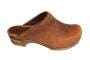 Sanita Chrissy Clogs in Chestnut Oiled Leather