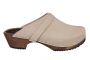 Classic Oatmeal Oiled Nubuck Clogs on Brown Base Seconds