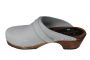 Classic Sea Grey Oiled Nubuck Clogs on Brown Base Second