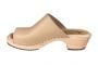 clogs shoes womens mules in Palomino Leather with a natural wooden clogs base. Berit by Lotta from Stockholm