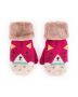 Powder Cosy Kids Cat Mittens in Berry