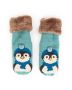 Powder Cosy Penguin Mittens in Ice