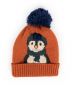 Powder Cosy Kids Penguin Hat in Orange