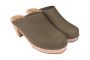 High heel classic women's clogs in olive by Lotta from Stockholm