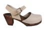 Highwood Oatmeal Oiled Nubuck Clogs on Brown Base Seconds