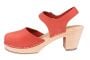 Highwood Persien Plum Coloured Oiled Nubuck Leather Clogs Seconds