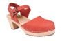 Highwood Persien Plum Coloured Oiled Nubuck Leather Clogs Seconds