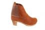 Sanita Lilly Square Clog Boot in Cognac Suede