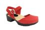 Lotta From Stockholm Soft Sole Red Täckt Mary Jane in Waxed Red Leather Main