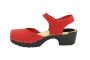 Lotta From Stockholm Soft Sole Red Täckt Mary Jane in Waxed Red Leather Rev Side