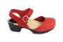 Lotta From Stockholm Soft Sole Red Täckt Mary Jane in Waxed Red Leather Side 2