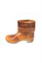 Mina Low Classic Clog Boot Cognac 452330 Rev Side 2