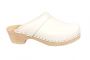 classic white clog side