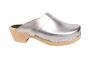 classic silver clog side