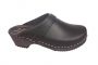 Classic Clog Black Leather Side 2