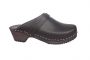 Classic Clog Black Leather SIde