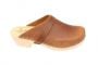 Classic Brown Oiled Nubuck Clogs Side 2