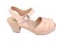 Lotta From Stockholm Peep Toe Clog in Natural Leather Side 2