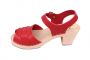 Lotta from Stockholm Peep Toe Clogs Red rev side 2