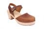 Lotta From Stockholm Highwood Clogs in Brown Oiled Nubuck main
