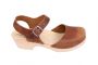 Lotta From Stockholm Low Wood Clogs in Brown Oiled Nubuck side 2