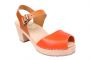 Lotta From Stockholm Highwood Open Clogs in Tan and Orange main