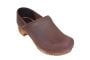 Sanita Julie in antique brown closed back clog 1201005W