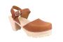 Highwood Tractor sole clogs in brown oiled nubuck main