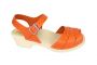 Low Peep Toe Clogs Orange side 2