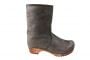 Sanita Juki Wood Clog Boot Charcoal Black