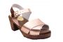 Cross Over Clogs Rose Gold on Brown Base Seconds